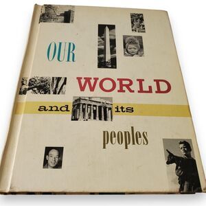 Our World and Its Peoples 1960 Textbook Vintage Geography Maps Decor Prop USSR